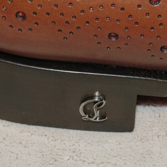 Christian Louboutin Corteobello Havane Medallion Red Bottom Oxford US 10 NWB - Picture 11 of 15